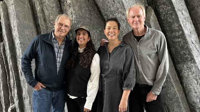 Tomas Adolphson, Nioosha Shams, Marie Lundström och Anders Falk samtalar om diktaren Nils Ferlin.