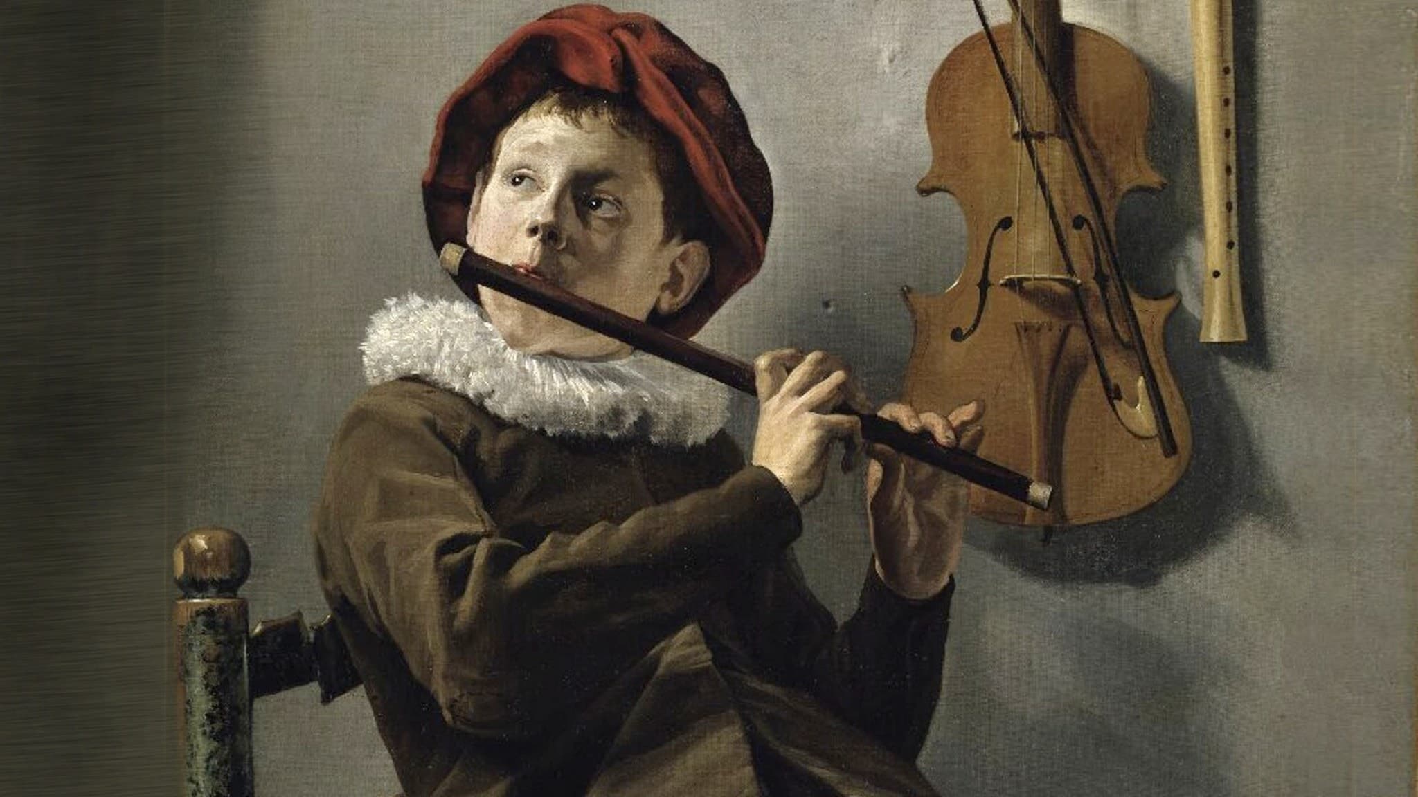 ”Boy playing the flute” av Judith Leyster